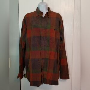 Clearwater Creek Men's Button Down Cotton Shirt, Sz L